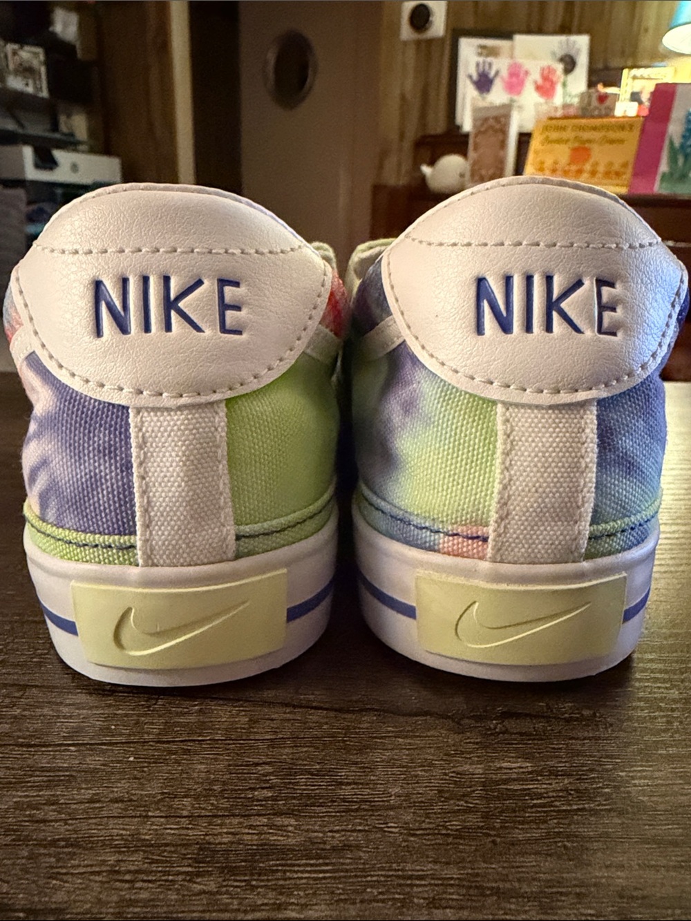 Nike Court Legacy Print Tie-Dye Slip-On size 9.5 - Picture 2 of 8